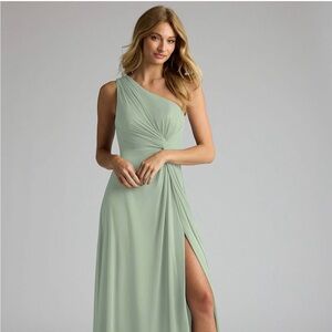 Azazie Brooke Dress Dusty Sage size 6